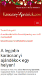 Mobile Screenshot of karacsonyiajandekok.com